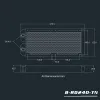 Gångjärn bykski 28mm tjock koppar 240 mm dator vatten urladdning flytande värmeväxlare en rad radiator för 12 cm fläktar b240rdm