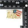 Stift, broscher 10 st/parti modedesign amerikansk flagga gud välsigna Amerika brosch crystal strass hatt 4: e av jy usa patriotiska stift f dh5zx