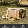 Förvaringspåsar campingförsörjning handväska oxford tyg picknick axel väska slitage resistent stor kapacitet för utomhus grill