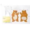 Enveloppe-cadeau 10pcs / lot sacs de bonbons animaux mignons Bear Koala Carte de vœux Baby Shower Anniversaire Mariage