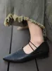 Casual schoenen Artmu retro flats voor vrouwen echte lederen bloemen loafers sandalen luxe elegante puntige teen dames zachte zolen
