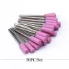 Médecine 50pcs Bit de forage à ongles Corundum Moignage Rotary Cerary Stone Bur Electric Derts Bits For Manucure Pedicure Hine