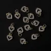 Eyeliner 100pcs Nail Dangle Diamond Heart Nail Jewelry 3d Hanging Nail Stone Charms Love Heart Metal Nail Art Jewel Charms (100pcs/bag)