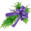 Decorative Flowers Household Cross Garland Lavender Artificial Soft Pvc Winter Door Wreaths For Front