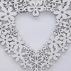 Decorative Flowers Valentine's Day Wreath Heart Shaped Wall Sign Wooden Decorations For Outdoor Walls Birthday Party Door Window