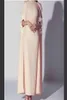 Dubai Saudi Arabia Custom Made 2016 Crew Neck Floor Length Appliques Muslim Evening Dress Formal Gowns1944850