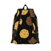 Storage Bags Laptop Unique Homemade Choco Chip Cookies School Durable Student Backpack Boy Girl Travel Bag