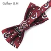 Coules de cou Brand Mens Bowtie Classic Paisley Bow Tie Business Wedding Shirts Polyester Bowknot Bow Ties for Men Cravats Accessoires 240407