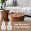 Vases Light Bulb Glass Bottle Terrarium Vase Home Furnishing Creative Ornament Hydroponic Layout Wall Mounted Planter