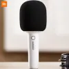 Microphones Mijia Home Microphones Hand Held Allinone Karaoke Wireless Xiaomi Microphone Studio Equipment Vocal for K Song TV Singing