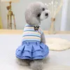 XXL School uniform hondenkleding schattige Franse bulldog vest jas jurken outfit zomerveer kleine puppy dier huisdier kostuum product 240402