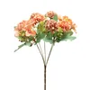 Fleurs décoratives Silk Hortensia artificiel fleur de mariage décoration décoration intérieure décor blanc rose rose rouge plante orange plastique