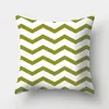 Pillow Green Custom Cover Throw Home Decorative Square Wave Printing Pillowcase Sofa 45 45CM