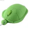 Mice Wired Mouse Mini Cute Cartoon Turtle Shape Design Computer Mause 1200 DPI Optical USB 3D Creative Kids Gift Mice For Laptop PC Y240407