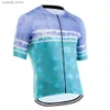 T-shirts voor heren fietsen Jersey Men Mountain Bike Bicyc Shirts Short Seve Road Tops Quick Dry H240407
