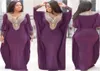 Abiti da sera musulmani 2020 Vneck a maniche lunghe Hijab Abito da ballo arabo Dubai Donne viola da donna formale abiti da festa caftano formale9822720