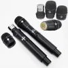 Microfones ATX400 True Diversity Digital Wireless Microphone SKM8 Handhållen Dual Channel Mic Professional Stage Performance System 150 meter