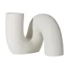 Вазы уникальный минималистский современный ваза белая керамика Boho Nordic Style Flower для гостиной/свадьба/офис/украшение