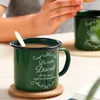 女の子のための蓋付きのマグカップ特別利益デザインシンプルなコーヒー暖房マットを利用できる
