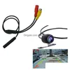 Car Rear View Cameras Parking Sensors Cameras 1Pcs Reverse Backup Camera 4Pin Male To Female Connector Rca Cvbs Wire Signal Power D Dhjbu