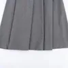 Skirts Unizera 2024 Spring Donne Grey Design High Welf Welf Cintura per mezza gonna personalizzata Simple Midi Cape