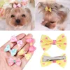 Dog Apparel Colorful Hair Clips Cat Sweet Bow Hairpins Barrette Puppy Beauty Supplies Pet Butterfly Bows