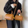 Borse da donna Boston con una borsa di lusso di nicchia di nicchia di nicchia di nicchia per donne nella moda a traversa a tracolla a tracolla elegante e portatile