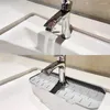 Kitchen Faucets Silicone Faucet Mat For Sink Sponge Drain Rack Foldable Splash Catcher Bathroom Countertop Protector