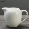 Tasses Saucers en porcelaine blanche foi tasses thé