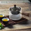 Set di stoviglie in vetro bolli da tè manico ceramico con brocca cinese TEAPOT TEAPOT RAPEGNA ROPLABILE STRUMENTO STRUMENTO DELL'ATTURA