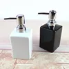 Liquid Soap Dispenser Bottle Ceramic Home Refillable Pump Hand Sanitizer Organizer Badrum för tillbehör