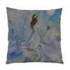 Pillow Beautiful Polyester Linen Pillowcase Decorative Retro 45x45 S Cover Velvet Sofas Living Room Funny Figure Pattern E0473