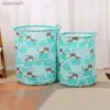 Paniers de rangement panier à linge domestique Coton Dirt Diry Classement Portable Pliable Bagure de rangement pliable Organisateur de jouets Bucket Bucket Salle de bain YQ240407