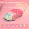 Mice USB Wired Gaming Mouse Pink Ergonomic Honeycomb Gamer Mice LED Optical RGB Backlit Mouse For Computer PC Laptop Adjustable DPI Y240407