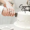 Partyversorgungen kundenspezifischer Kuchen -Topper mit Namen Holz Acrylbrautdusche ein persönliches Paar für Hochzeits Engagement