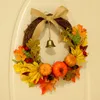 Fiori decorativi simulazione 1pc foglie di ghirlanda di zucca ghirlanda autunno del ringraziamento decorazione appesa