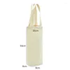 Shopping Bags 100pcs Plain Single Canvas Wine Bag With Handle Blank Two Bottle Gift Tote Reusable Washable Carrier