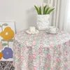 Table de nappe en tissu floral couvertures de café résistant à la saleté de style minimaliste pour le manteau ménage de cuisine de Mesa