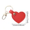 Keychains Lonyards en cuir coeur en forme de clé de trèfle en forme de chariot pour femmes pour femmes clés de la maison de charme pack pendentif cadeau Q240404