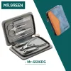 Pistolety Mr.Green Narzędzia do paznokci Zestawy 7pcs/ set STEAL STAL STEAL FINGRESAL HOME Manicure Zestaw paznokci Clippers Zestaw pielęgnacji pielęgnacji paznokci