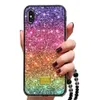 Glänsande regnbågsgradientfärg Telefonfodral PCTPU för iPhone 11 Pro Max 6 6S 7 8Plus X XR XS Max Samsung S20 S10Plus Protective4796563