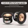 Microphones 20W 3 pouces Unit de haut-parleur 4 ~ 8Ohm Fréquence Full Fréquence 1PCS Fièvre HIFI Métal Céramique Aluminium Basin Amplificateur Home Amplificateur