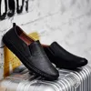 Chaussures décontractées en cuir authentique Mentide à la main Slip on Mandis confortable Mocasins Drive designer Walking Men