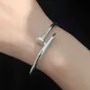 Carts bracelet Kaga Classic Nail Bracelet with Rose Gold and Diamonds High Edition One to Pair Goddess Instagram Fashion0V7K