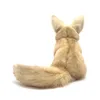 Movies TV Plush toy Realistic Desert Fox High Fidelity Plushie Fennec Fox Plush Toys Lifelike Animals Simulation Stuffed Doll Kawai Toy For Kids 240407