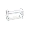 Kitchen Storage Dish Drying Rack Large Capacity Plate Basket 2 Tier Silverware Utensils Holder For Countertop Household