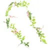 Decoratieve bloemen gesimuleerde Wisteria Strips Kerstmis slinger kunstmatige bloem hangende wijnstok decor bruiloft plastic