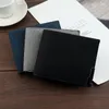 Storage Bags Fashion Wallet Coin Purse Short Slim Men's Bi-fold Canvas Casual Card Holder Small Metal Buckle