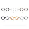 Solglasögon ramar Suncubic Big Frame Retro Oval Optical Glasses Men Women TR90 RIVET Fashion Eyeglasses JS6205