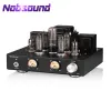 Amplificatore nobsound fatto a mano HIFI 6p1 Tubo vuoto Amplificatore integrato stereo single Amplificatore di cuffie single per cuffie Black 12w + 12W